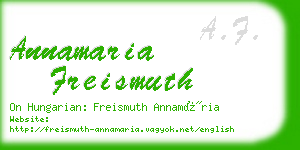 annamaria freismuth business card